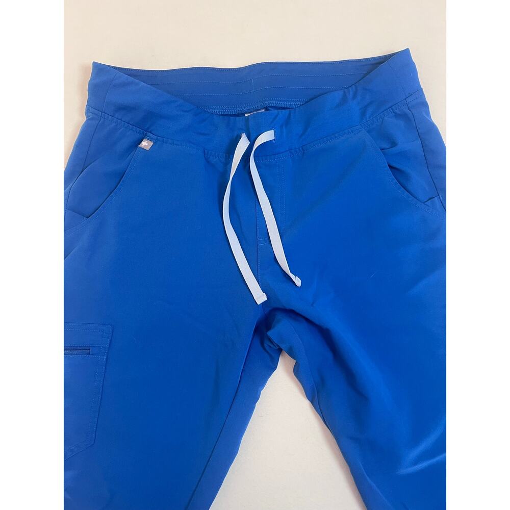 FIGS Womens Scrub Set Royal Blue V Neck Casma Top Zamora Jogger Pants Medical - Picture 7 of 12
